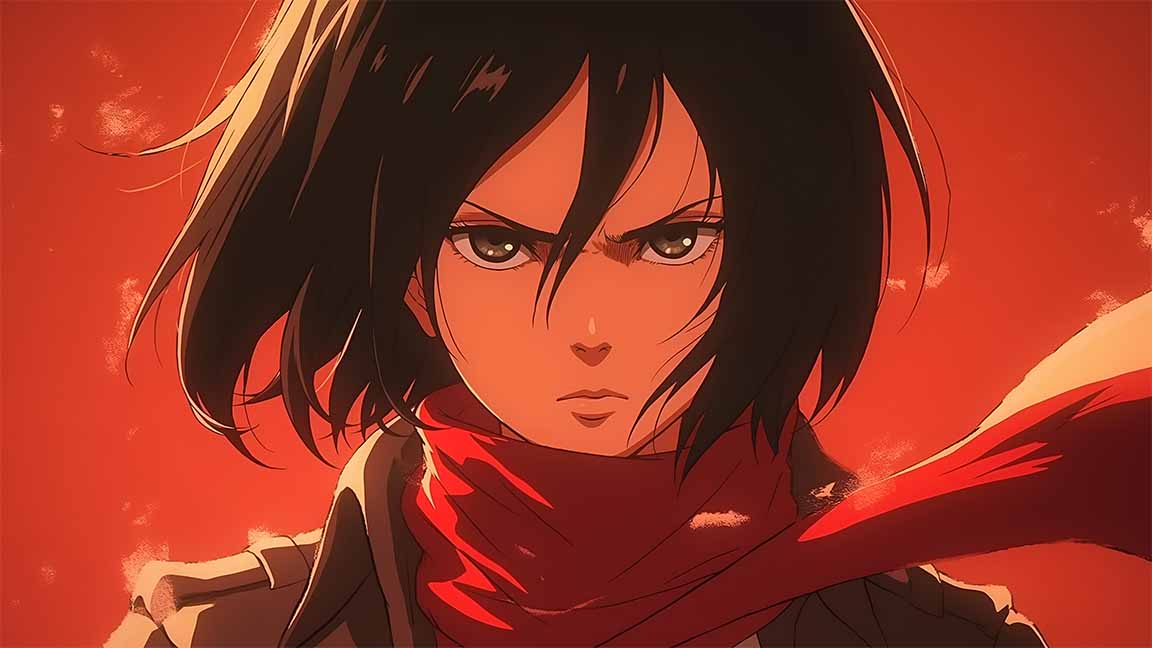 mikasa ackerman stunning desktop wallpaper cover