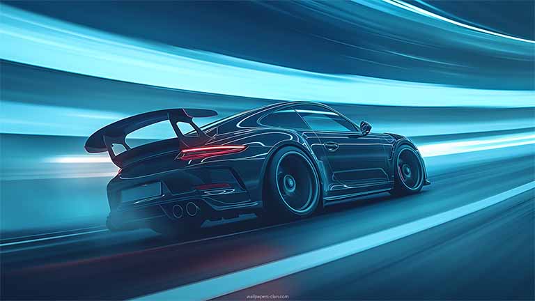 porsche 911 turbo racing desktop wallpaper cover