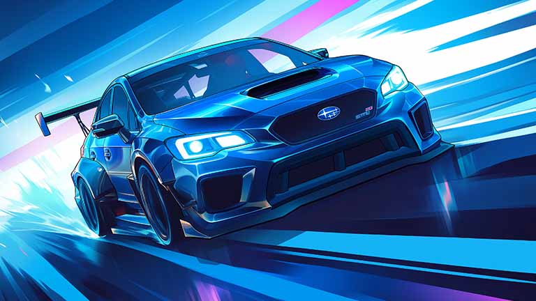 subaru wrx sti speed demon desktop wallpaper cover