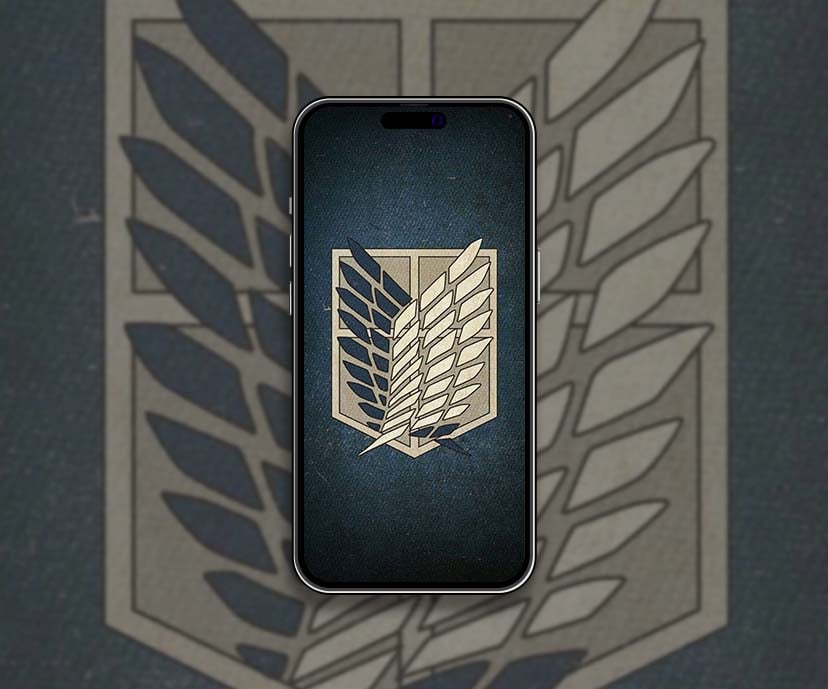 attack on titan wings of freedom emblem wallpapers collection