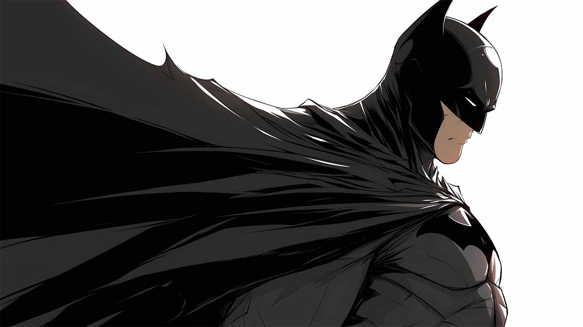 batman dark knight shadow art desktop wallpaper cover