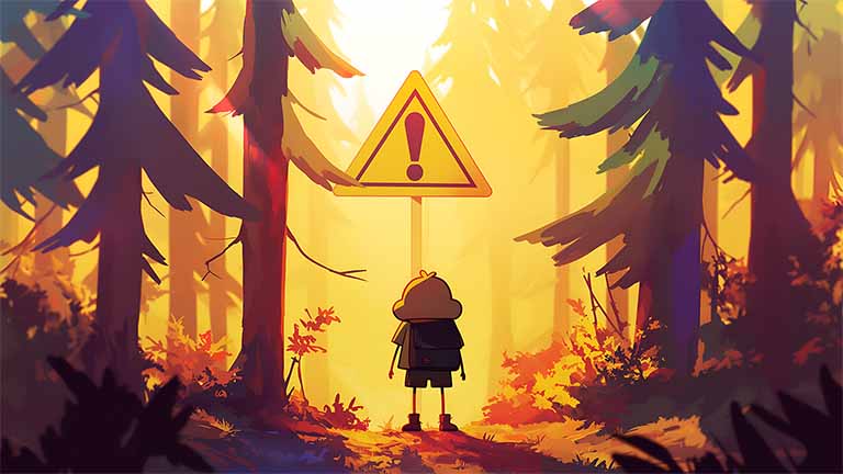 bill cypher sign gravity falls forest desktop wallpaper cover