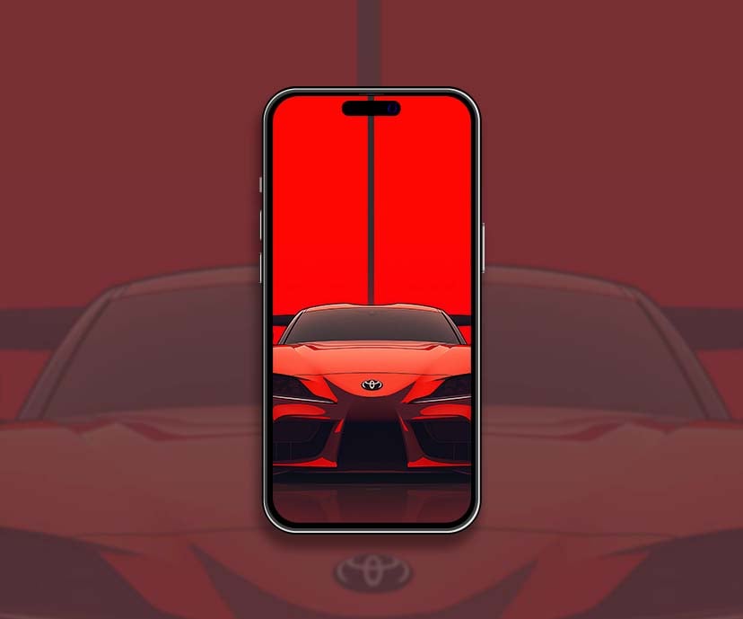 bold red toyota supra speed wallpapers collection