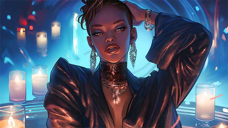 candlelit glam rihanna style desktop wallpaper cover