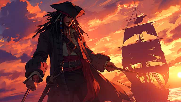 captain jack sparrow pirate adventure desktop wallpaper cover