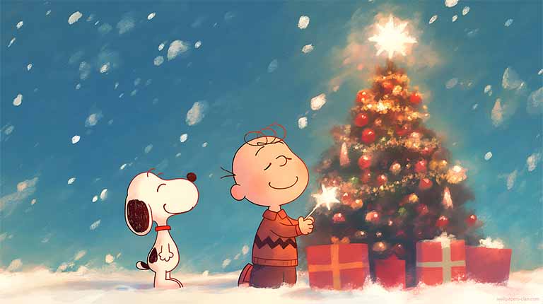 charlie brown christmas tree desktop wallpaper cover
