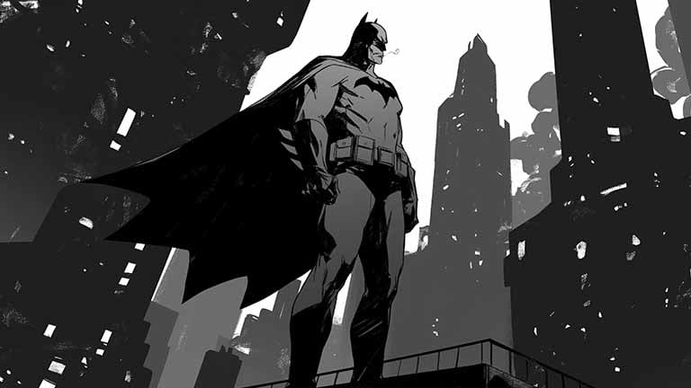 dc comics batman rooftop desktop wallpaper cover