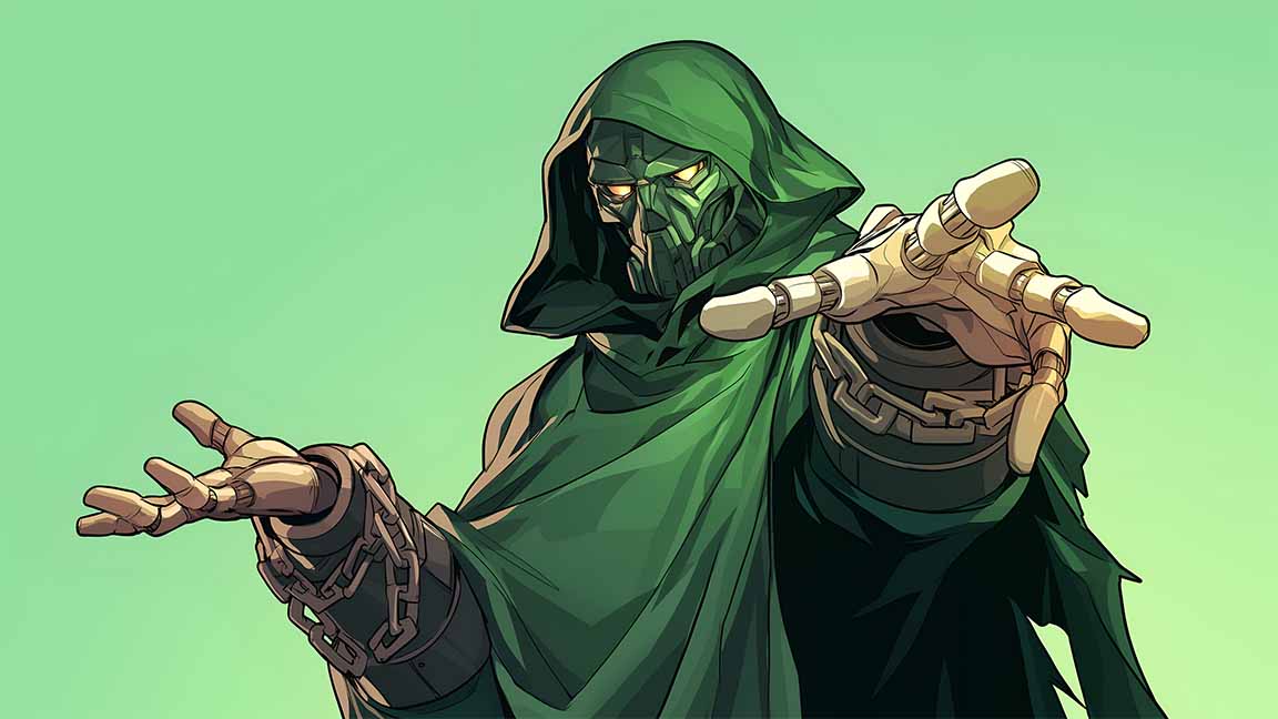 dr doom marvel desktop wallpaper cover