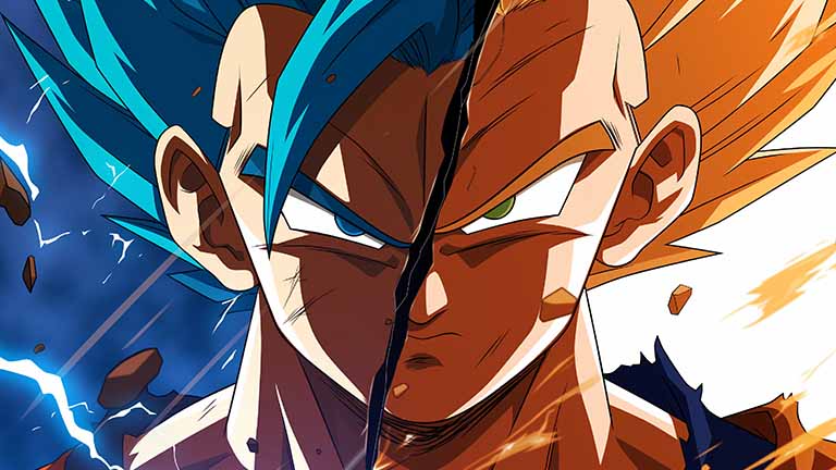 dragon ball super gogeta fusion power desktop wallpaper cover