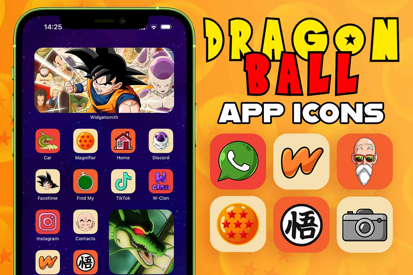 dragon ball z app icons pack