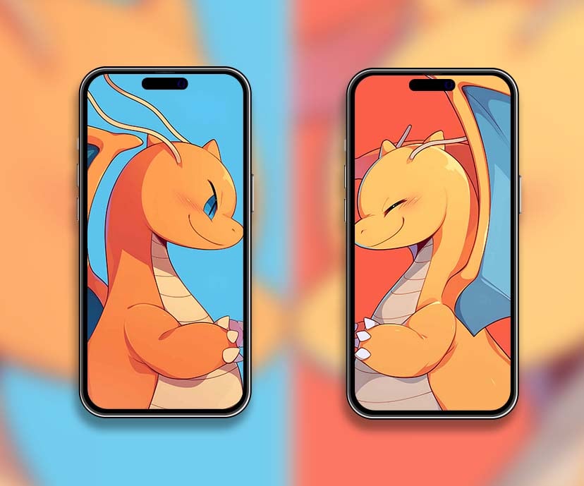 dragonite cute dragon matching wallpapers collection