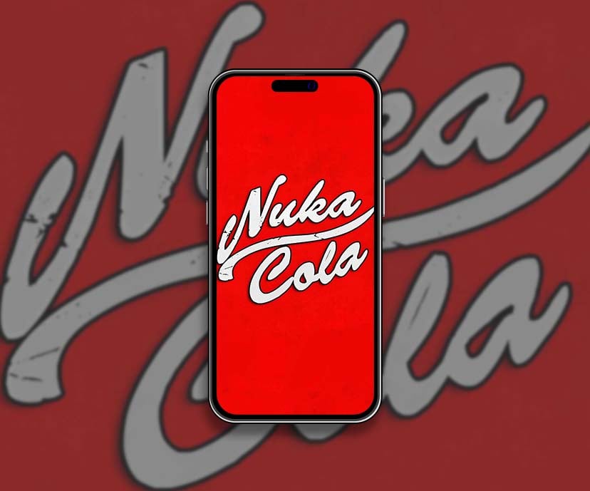 fallout nuka cola retro red logo wallpapers collection