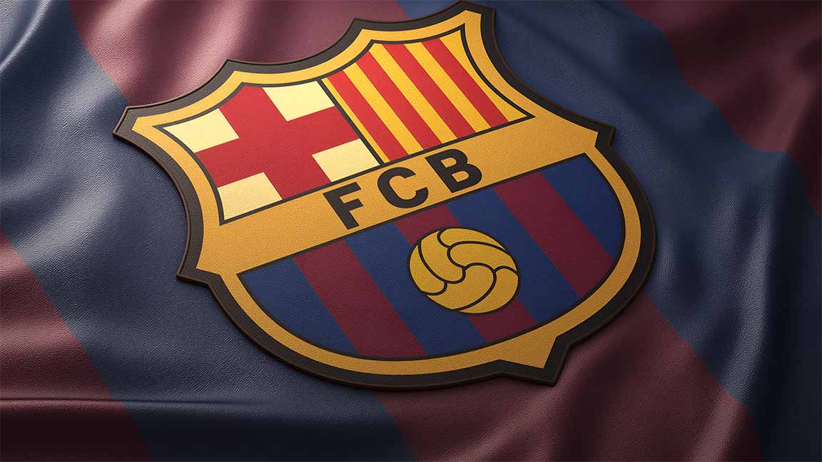 fc barcelona logo 3d texture desktop wallpaper cover