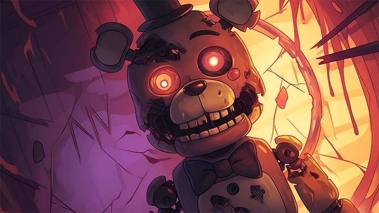 fnaf horror bear desktop wallpaper cover
