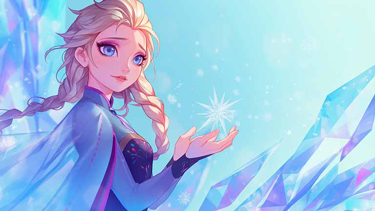 frozen elsa let it go desktop wallpaper cover