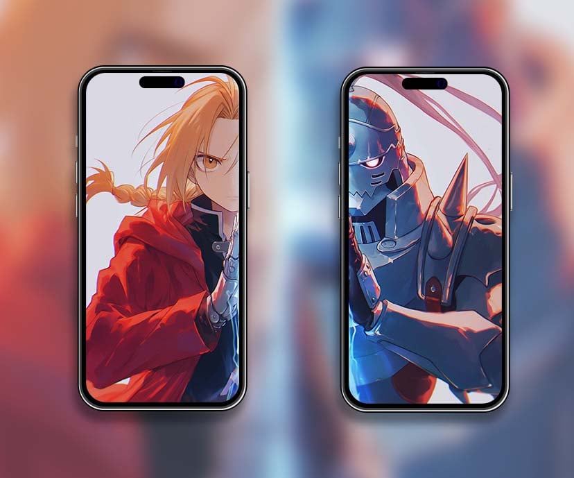 fullmetal alchemist edward & alphonse matching wallpapers collection