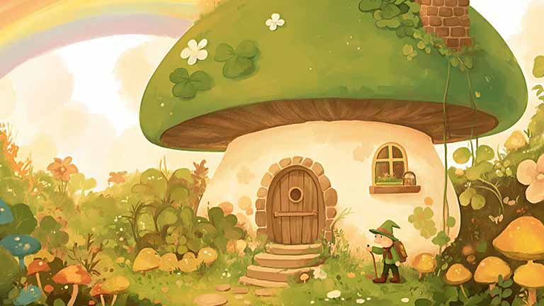 gnome house st patricks day desktop wallpaper cover