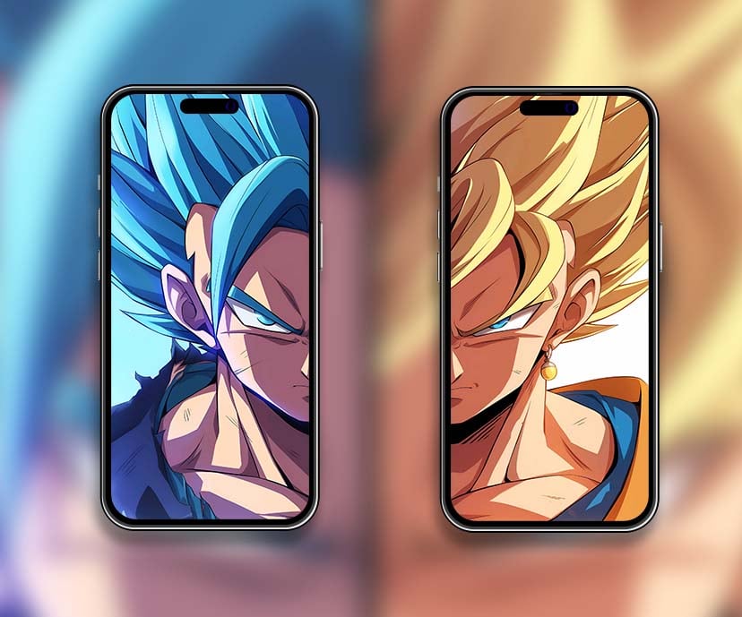 goku vs vegeta ultimate power matching wallpapers collection