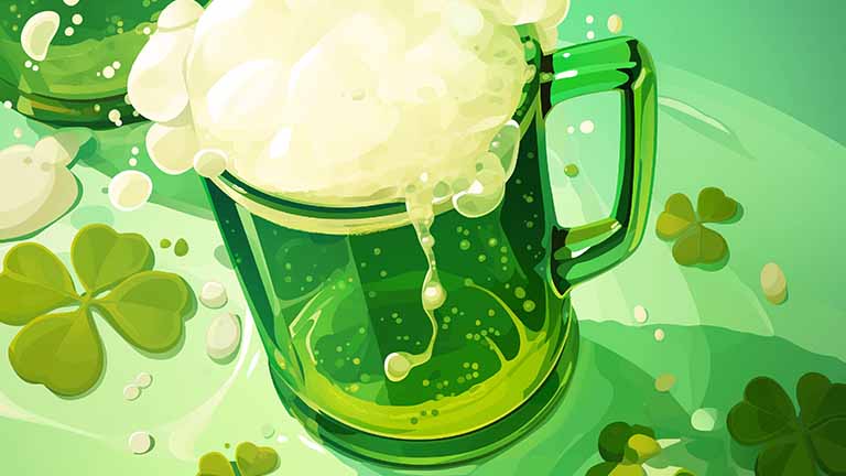 green beer patricks day desktop wallpaper cover