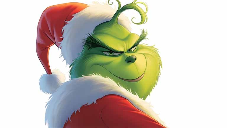 grinch santa closeup desktop wallpaper cover