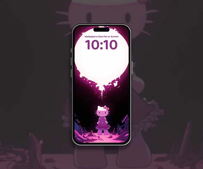 hello kitty neon mystical time zone wallpapers collection