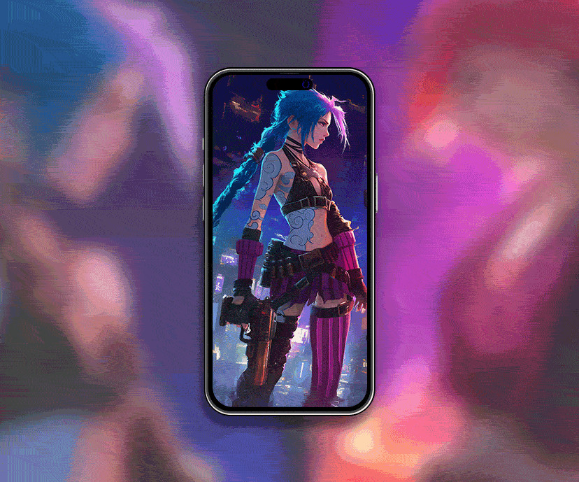 jinx vs vi arcane tap to switch wallpapers collection