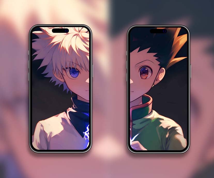 killua and gon powerful duo matching wallpapers collection