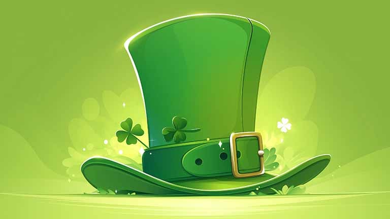 leprechaun hat st patricks day desktop wallpaper cover