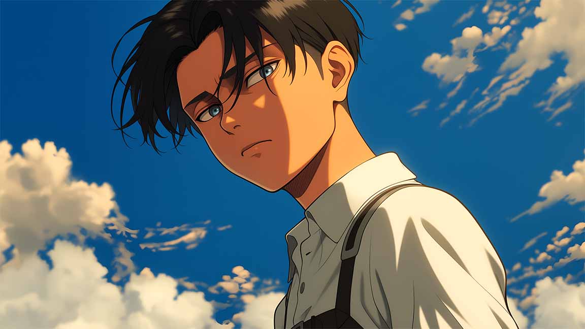 levi ackerman aot desktop wallpaper cover