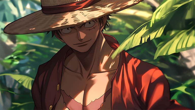 luffy one piece mystical jungle desktop wallpaper cover