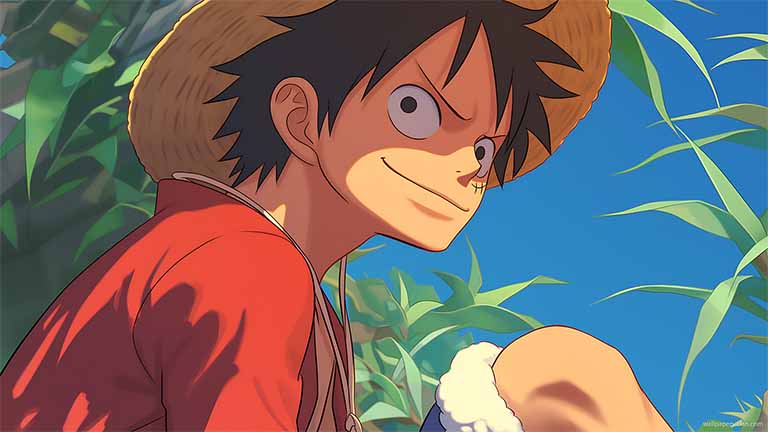 luffy straw hat adventure desktop wallpaper cover
