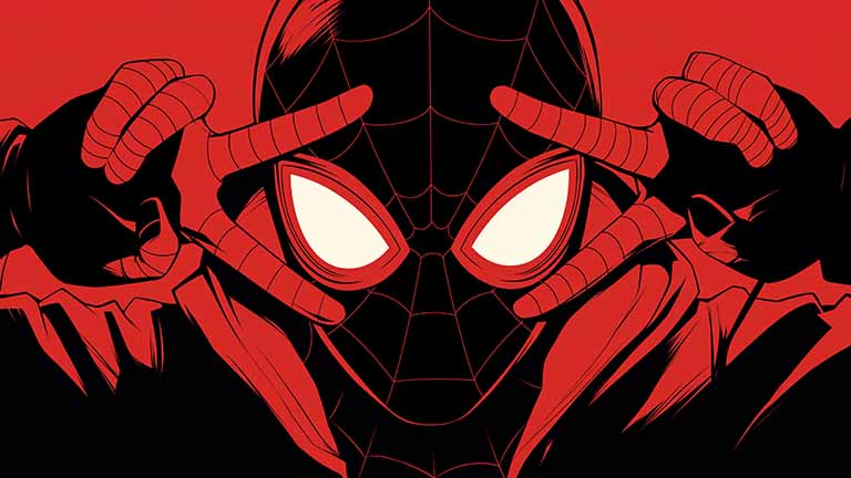 marvel spider man red black desktop wallpaper cover