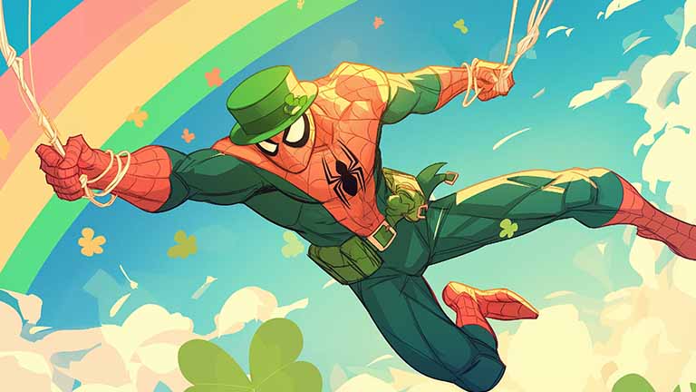 marvel spider man st patricks day desktop wallpaper cover