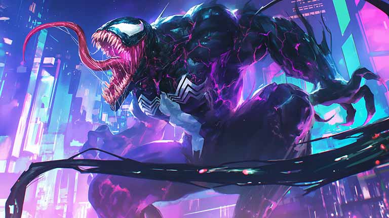 marvel venom powerful desktop wallpaper cover