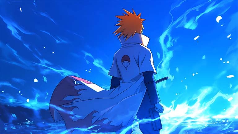 minato namikaze epic back view desktop wallpaper cover