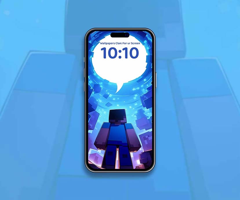 minecraft steve pixel portal atime zone wallpapers collection
