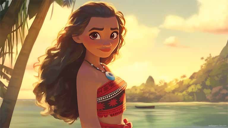 moana adventurous sailing desktop wallpaper cover