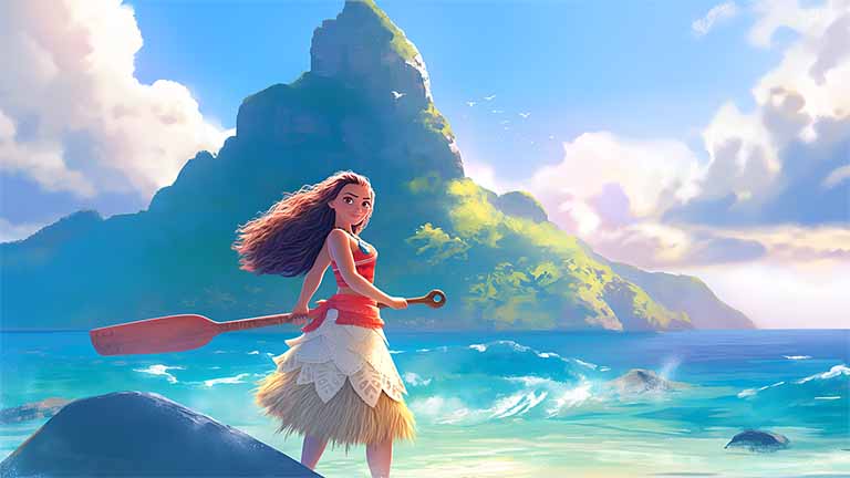 moana tropical smile desktop wallpaper cover