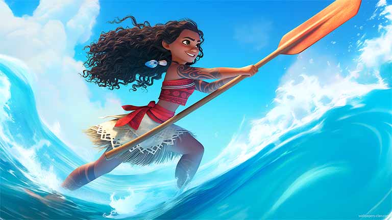 moana warrior wave desktop wallpaper cover