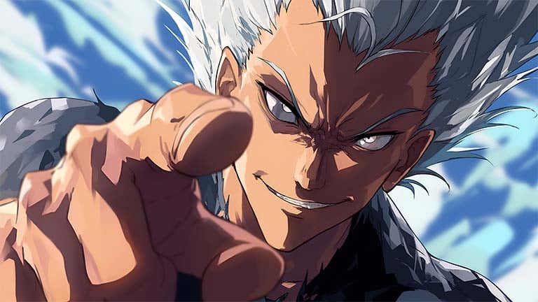 one punch man garou battle pose desktop wallpaper cover