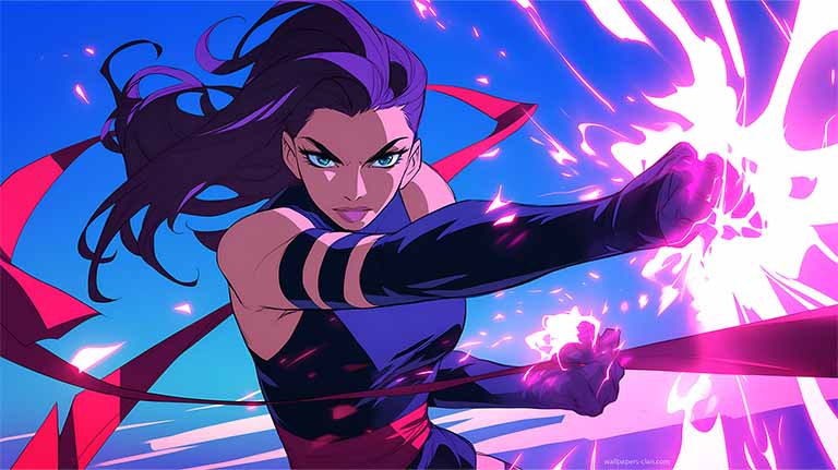 psylocke psionic strike desktop wallpaper cover