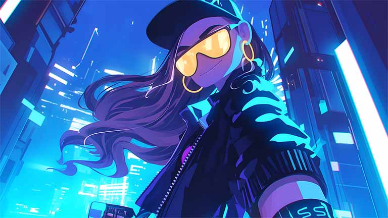 roblox dti cyberpunk street style girl wallpaper desktop wallpaper cover