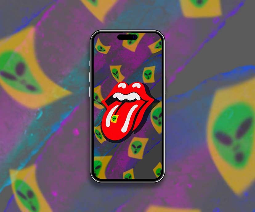 rolling stones alien pop art wallpapers collection
