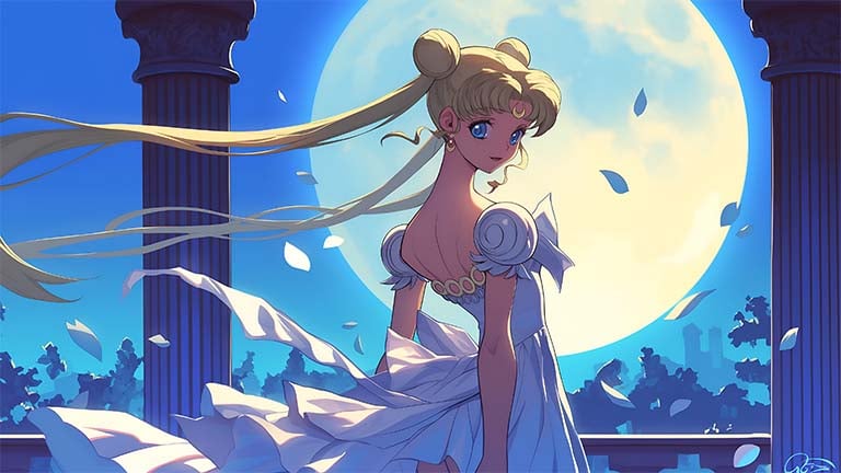 sailor moon moonlight princess desktop wallpaper cover