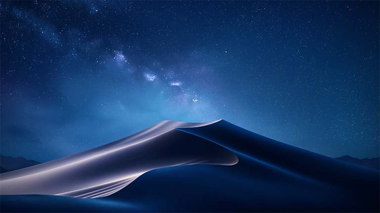 sand dunes night sky macos desktop wallpaper cover