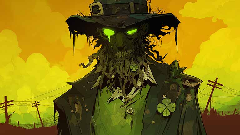 scary leprechaun st patricks day desktop wallpaper cover