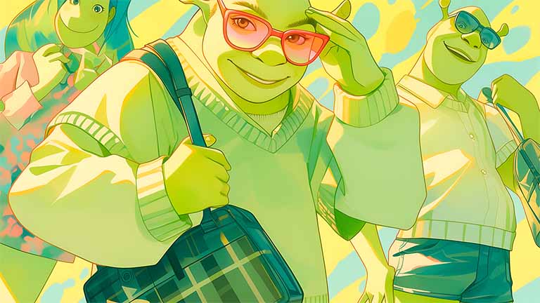 shrek modern fashion group desktop wallpaper cover