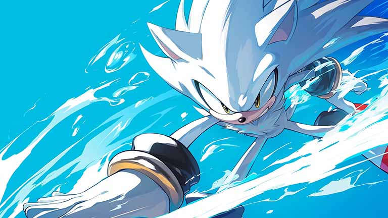 silver the hedgehog using psychokinesis desktop wallpaper cover