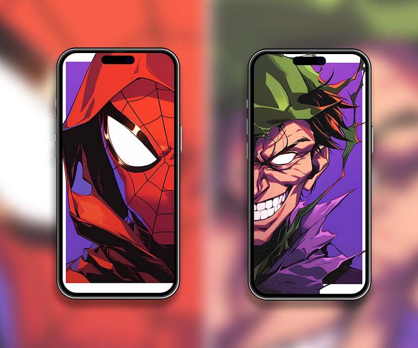 spider man and green goblin matching wallpapers collection
