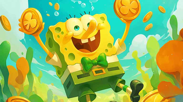 spongebob squarepants st patricks day desktop wallpaper cover